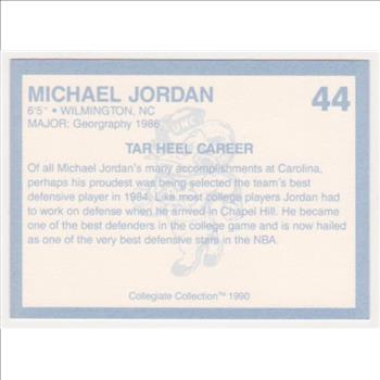 Michael Jordan 1990 North Carolina #44 College Card