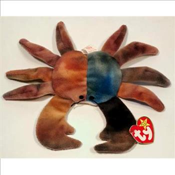 1996 Ty Beanie Baby Claude The Crab - With Original Tags