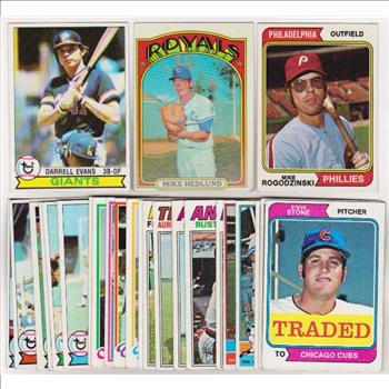 25 Different 1970's Topps Baseball Cards (1972-1979) w/ Darrell Evans + More