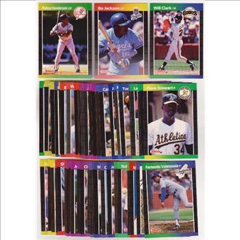 150 Assorted 1989 Donruss Baseball Cards w/ Stars - Rickey Henderson + More