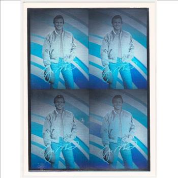 1991 Arena Holograms Joe Montana #1 Four Card Uncut Sheet