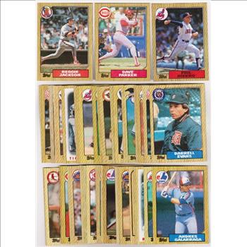 150 Different 1987 Topps Baseball Cards w/ Reggie Jackson + More
