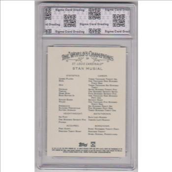 Graded Sigma Mint+ 9.5 - Stan Musial 2021 Topps Allen & Ginter #84 Card