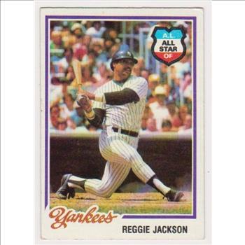1978 Topps Burger King Reggie Jackson #21 Card - HOF'er
