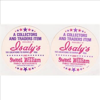 1976 Isaly's Disc Carl Yastrzemski + Willie Stargell Card Pair - HOF'ers