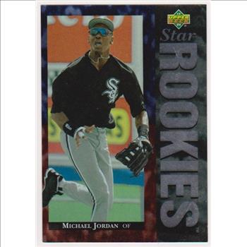 1995 Upper Deck UDA Michael Jordan Star Rookies #19 3.5x5 Jumbo Card