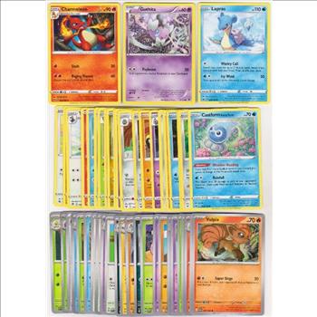 50 Different Pokemon Trading Cards w/ Charmeleon + More