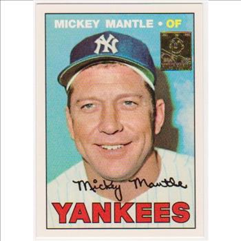 Mickey Mantle 1967 Topps #150 Commemorative Card - 1996 Topps #17 of 19 Insert Card