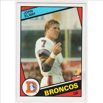 Rookie - John Elway 1984 Topps #63 Card - HOF'er