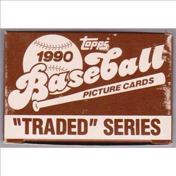 1990 Topps Traded Baseball 132 Card Set In Factory Box
