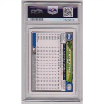 Graded PSA Mint 9 - Derek Jeter 2008 Topps Team Set Yankees #NYY14 Card