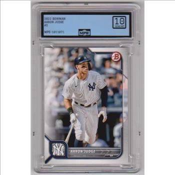 Graded MPE Gem Mint 10 - Aaron Judge 2022 Bowman #2 Card