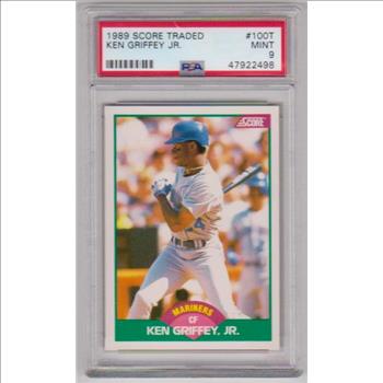 Rookie Graded PSA Mint 9 - Ken Griffey, Jr. 1989 Score Traded #100T Card
