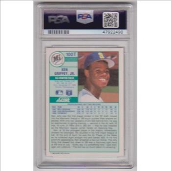 Rookie Graded PSA Mint 9 - Ken Griffey, Jr. 1989 Score Traded #100T Card