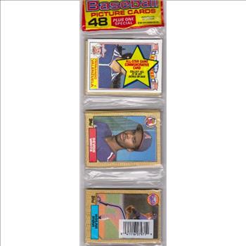 1987 Topps Baseball 49 Card Rack Pack w/ Nolan Ryan On Front