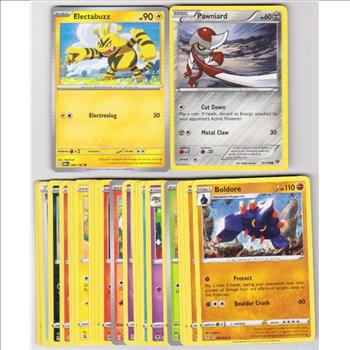 25 Different Pokemon Trading Cards w/ Electabuzz + More