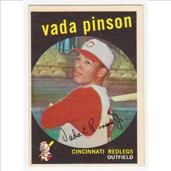 1959 Topps Vada Pinson #448 Card - 2nd Year - 4-Time All-Star