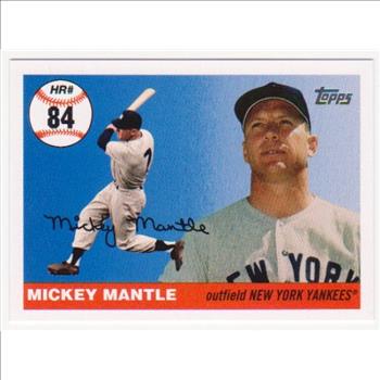 Mickey Mantle '55 Topps Style HR #84 2006 Topps #MHR84 Insert Card
