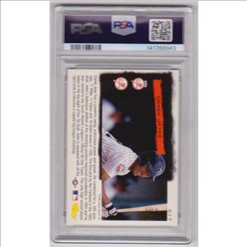 Graded PSA Mint 9 - Derek Jeter 1994 Classic Cream Of The Crop #C17 Insert Card