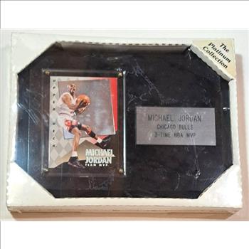 Sealed - Michael Jordan 1993-94 Upper Deck Team MVP Hologram On Plaque - 3-Time NBA MVP