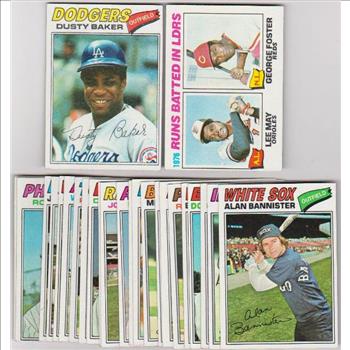 25 Different 1977 Topps Baseball Cards w/ Dusty Baker + More