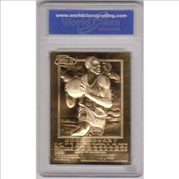 Rookie Graded Gem Mint 10 - Kobe Bryant 1996-97 Skybox EX-2000 Sky Background 23 Kt Gold Card