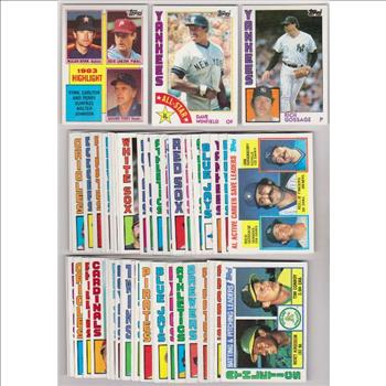 50 Different 1984 Topps Baseball Cards w/ Nolan Ryan/Steve Carlton/Gaylord Perry + More