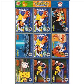 1999 Pokemon Master Trainer Collector Set Uncut 9 Card Uncut #11 Sheet