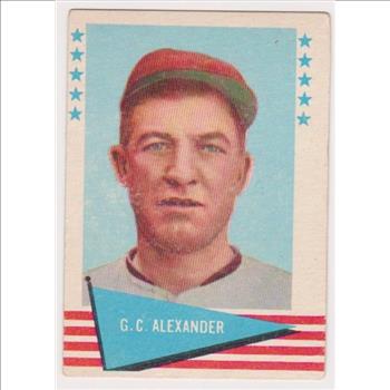 1961 Fleer Grover Cleveland Alexander #2 Card - HOF'er