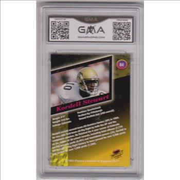 Rookie Graded Gem Mint 10 - Kordell Stewart 1995 Superior Pix Draft #84 Card