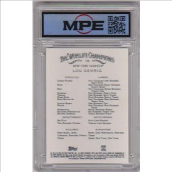 Graded MPE Mint+ 9.5 - Lou Gehrig 2024 Topps Allen & Ginter #129 Card