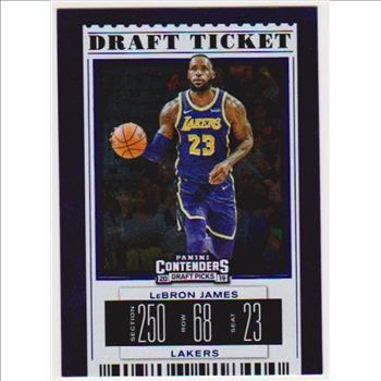 Lebron James 2019 Panini Contenders Draft Picks #38 Card