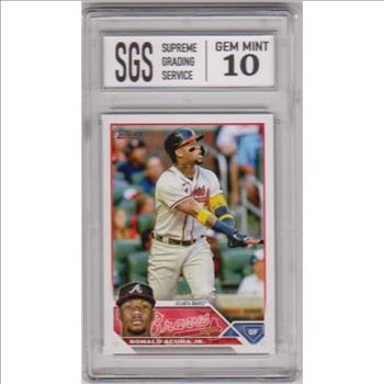 Graded Gem Mint 10 - Ronald Acuna Jr. 2023 Topps #150 Card