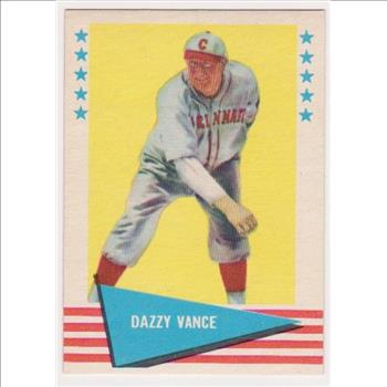 1961 Fleer Dazzy Vance #81 Card - HOF'er
