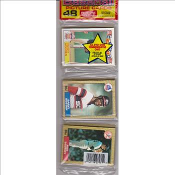 1987 Topps Baseball 49 Card Rack Pack w/ Dwight Gooden On Front
