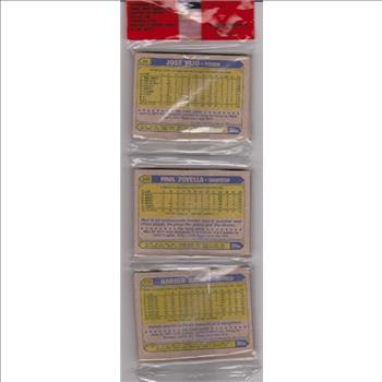1987 Topps Baseball 49 Card Rack Pack w/ Dwight Gooden On Front