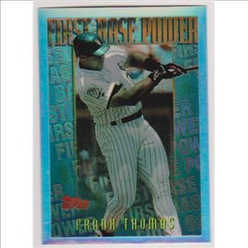 REFRACTOR - Frank Thomas 1996 Topps Mystery Finest #M21 - Tough Pull From Packs