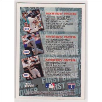 REFRACTOR - Frank Thomas 1996 Topps Mystery Finest #M21 - Tough Pull From Packs