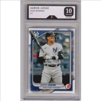 Graded Sigma Gem Mint 10 - Aaron Judge 2024 Bowman #7 Card