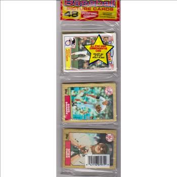 1987 Topps Baseball 49 Card Rack Pack w/ Wally Joyner On Front