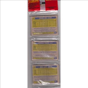 1987 Topps Baseball 49 Card Rack Pack w/ Wally Joyner On Front