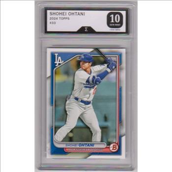 Graded Sigma Gem Mint 10 - Shohei Ohtani 2024 Bowman #33 Card