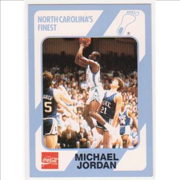 Michael Jordan 1989 North Carolina #18 College Card