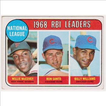 1969 Topps Willie McCovey/Ron Santo/Billy Williams #4 Card