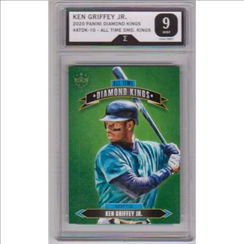 Graded Sigma Mint 9 - Ken Griffey Jr. 2020 Panini All-Time Diamond Kings #ATDK-10 Insert Card
