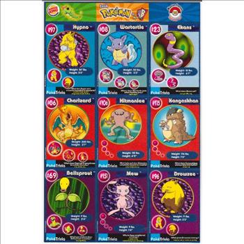1999 Pokemon Master Trainer Collector Set Uncut 9 Card Sheet #10 w/ Charizard + More