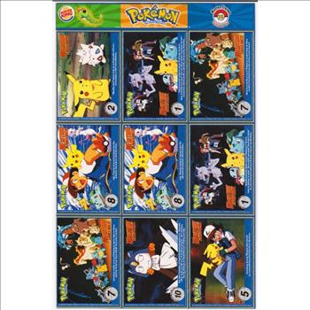 1999 Pokemon Master Trainer Collector Set Uncut 9 Card Sheet #10 w/ Charizard + More