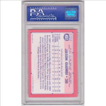 Rookie Graded PSA Mint 9 1991 Topps Traded JASON GIAMBI #45T Card