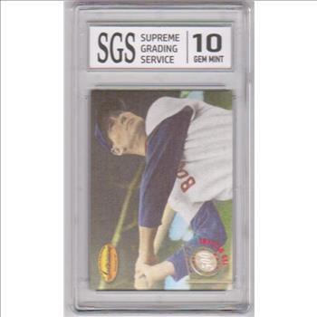 Graded Gem Mint 10 - Ted Williams 1994 Ted Williams RED VERSION 500 Home Run Club #5C8 Card