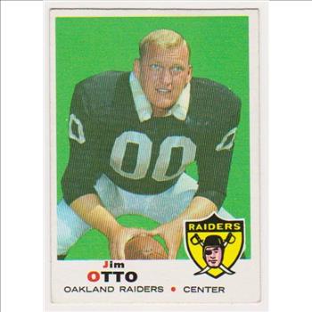 1969 Topps Jim Otto #163 Card - HOF'er 